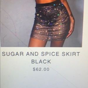 Black sugar and spice skirt - brand new